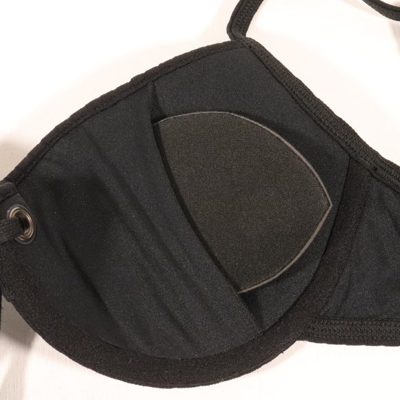 NWT Seafolly Inka Rib Sweetheart Bustier in Black - Picture 7 of 14